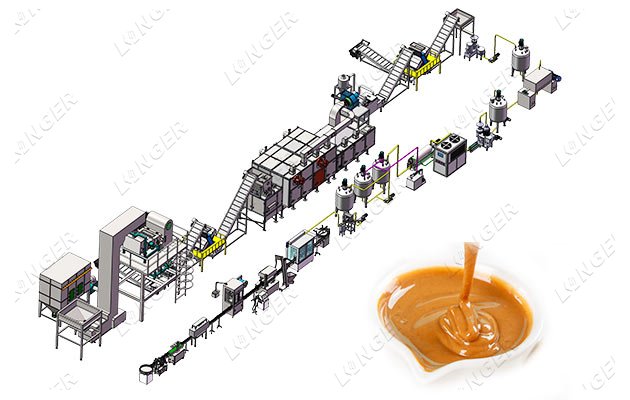 Automatic Sesame Butter Making Machine Line For Sale